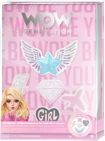 Konfigurowalny notes WOW Generation z wymiennymi naszywkami A5