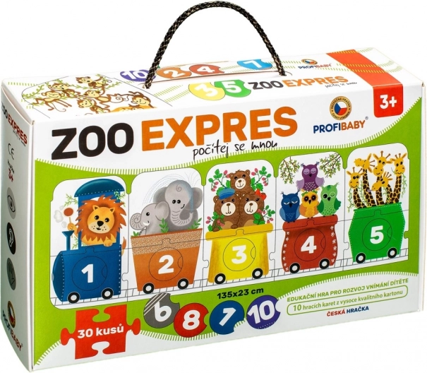 Puzzle ZOO Ekspres - Licz ze Mną 30 Elementów