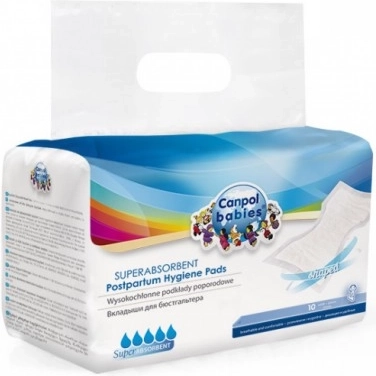 Canpol babies Wysoce chłonne, profilowane podpaski poporodowe 10 szt.