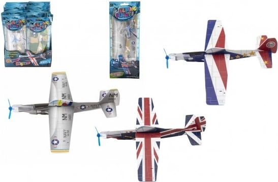 Rzutowy samolot z pianki 24 cm – mix kolorów