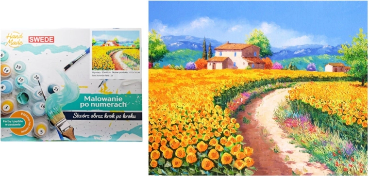 Malowanie po numerach – Wiejska droga