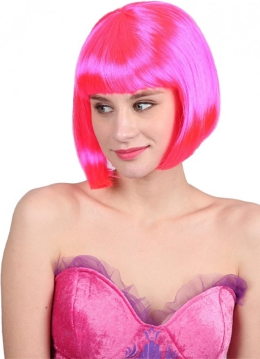 Peruka królewsko różowa dla dzieci