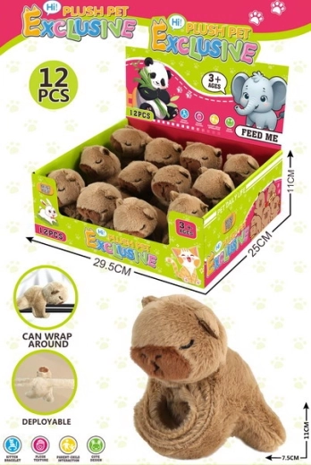 Pluszowa bransoletka kapibara 11 × 7,5 cm