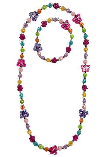 Zestaw dziecięcej biżuterii Motyl Sparkys