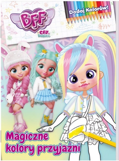 Magiczne kolory przyjaźni: Dodaj kolory, część 1 – kolorowanka BEST FRIENDS FOREVER