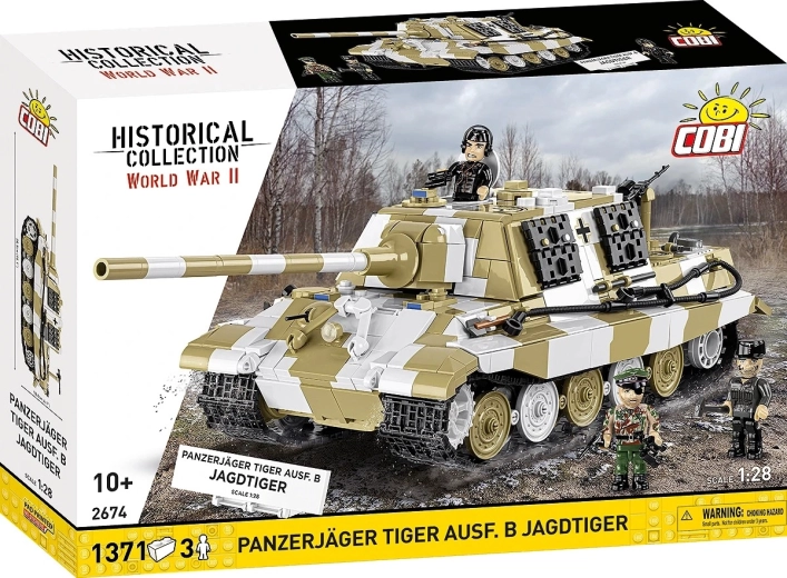 Klocki COBI Panzerjäger Tiger Ausf. B Jagdtiger 1:28 (1371 elementów)