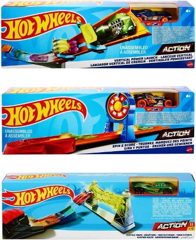 Hot Wheels podstawowe wyzwania – tor z pętlą i wyrzutnią