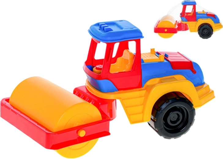 Plastowy walec drogowy 36 cm z napędem bezwładnościowym w siatce