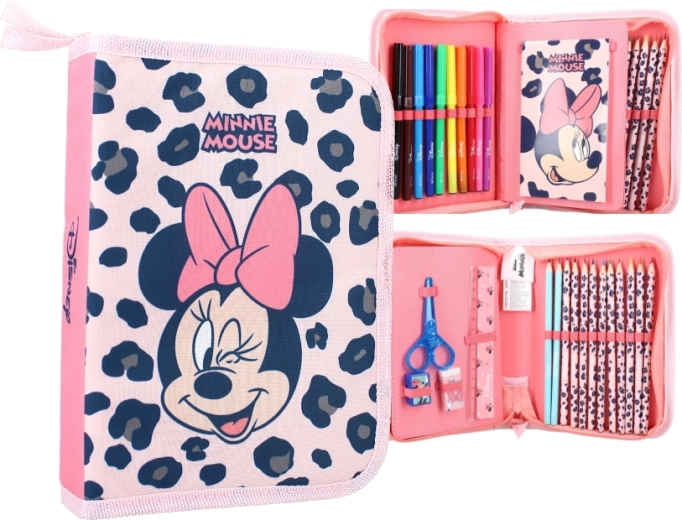 Wyposażony piórnik szkolny Disney Minnie