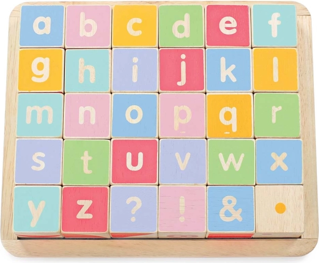 Drewniane edukacyjne klocki ABC Le Toy Van