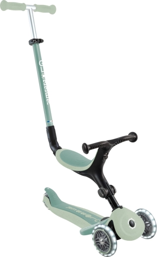 Globber GO•UP Active Lights Ecologic 3w1 pistacjowa