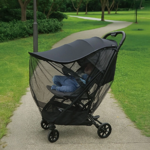 Chipolino uniwersalna moskitiera 2w1 do wózka black