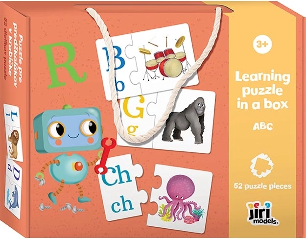 Puzzle dla przedszkolaków w pudełku ABC