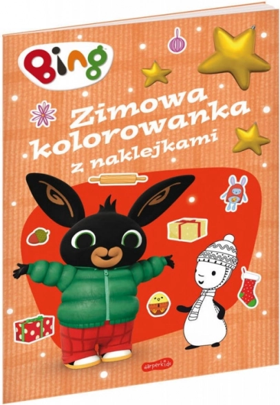Bing zimowe kolorowanki z naklejkami