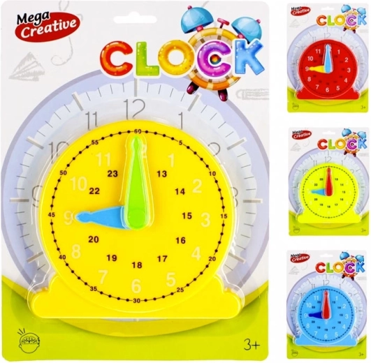 Zegar edukacyjny MEGA CREATIVE dla dzieci 3+