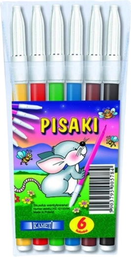 Flamastry KAMET 6 kolorów