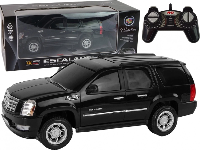 Auto RC CADILLAC ESCALADE 1:16 ze światłami i dźwiękami – czarne
