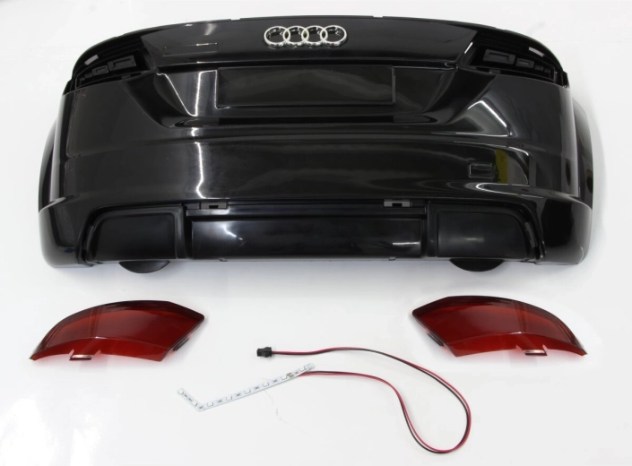 Tylny zderzak do dziecięcego elektrycznego autka Audi TTRS - czarny - 1 sztuka