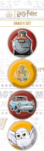 Harry Potter zestaw gumek – 4 szt.