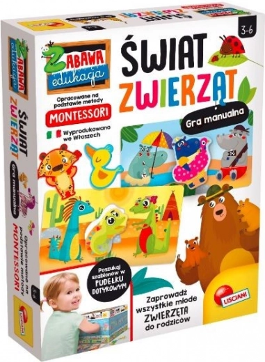 Montessori świat zwierząt - edukacyjna gra dla dzieci 3–6 lat