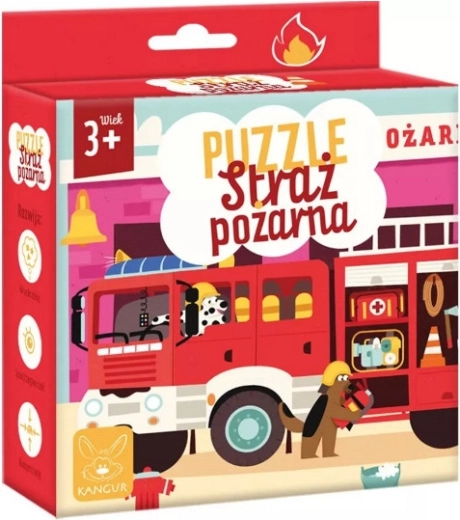 Puzzle strażacy 3+