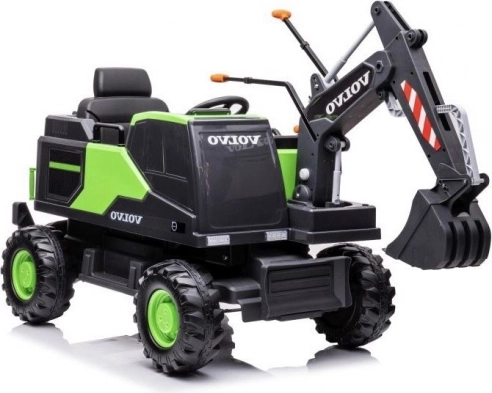 Elektryczna koparka dla dzieci Volvo zielona