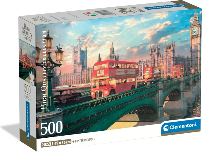Clementoni puzzle Londyn – Most Westminsterski 500 elementów