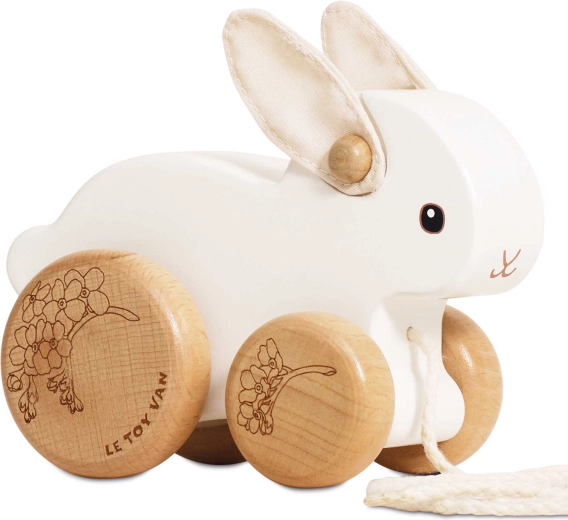Drewniany króliczek na kółkach do ciągnięcia Le Toy Van