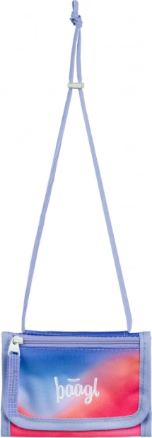 Baagl portfel na szyję Tęcza czerwony
