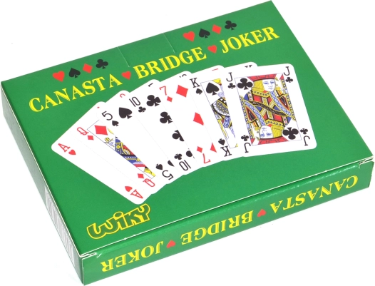 Karty do gry do Canasty w papierowym pudełku