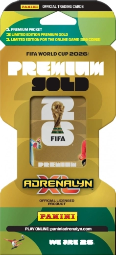 Kolekcjonerskie karty PANINI FIFA World Cup 2026 Blister Gold