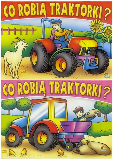 Kolorowanka Co robią traktorki