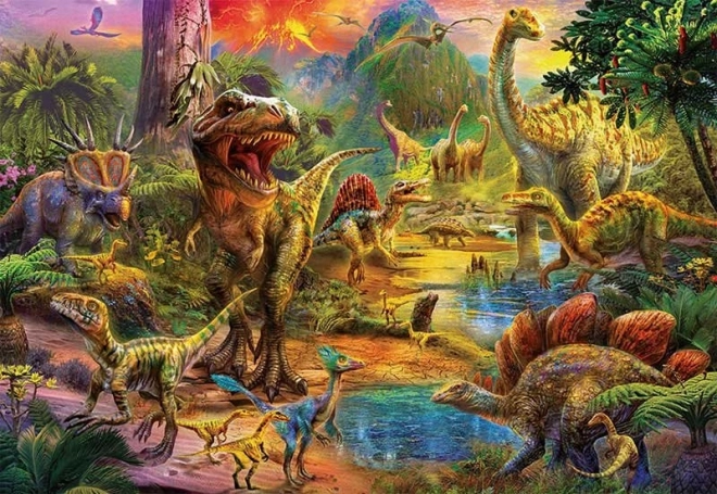 Puzzle terytorium dinozaurów 1000 elementów