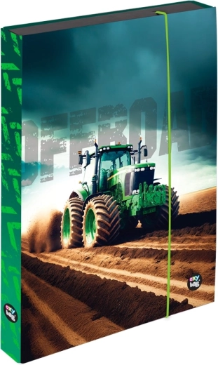 Pudełko na zeszyty A4 Jumbo z motywem traktora Oxybag