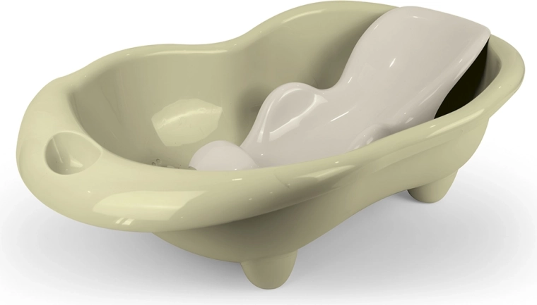 Dziecięca wanienka z leżaczkiem Hippo, jasna zielona