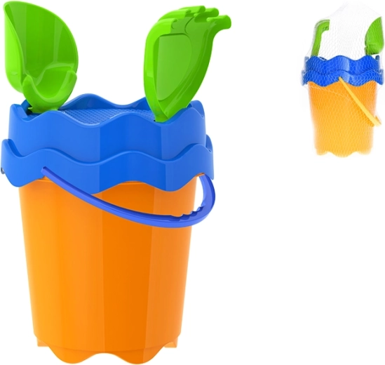 Zestaw do piasku pomarańczowy 17 cm