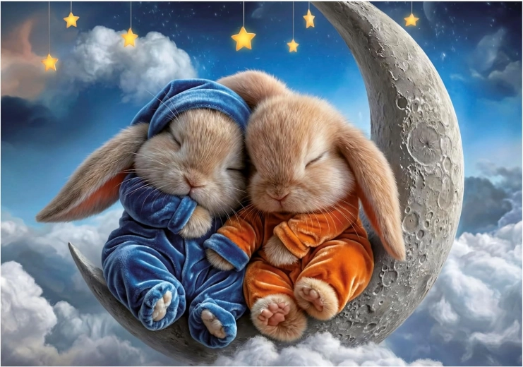 Educa puzzle Śpiące króliczki 100 elementów