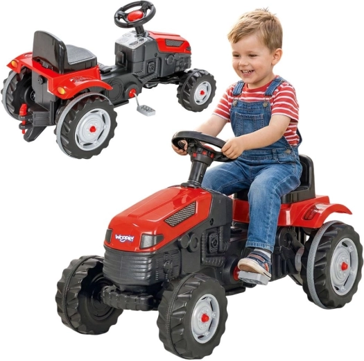 Woopie pedałowy traktor Farmer GoTrac z cichymi kołami