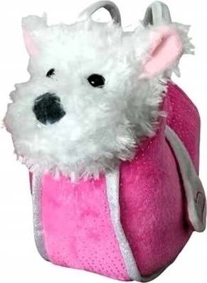Pluszowy piesek West Highland White Terrier w różowej torebce
