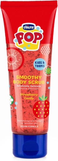 Chicco POP peeling do ciała dla dzieci i nastolatków truskawkowe smoothie 150 ml