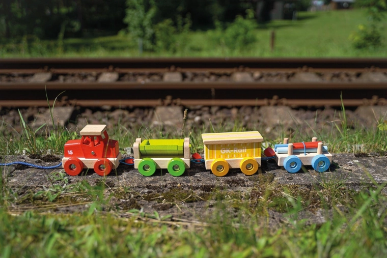 Drewniany pociąg towarowy GK-Rail