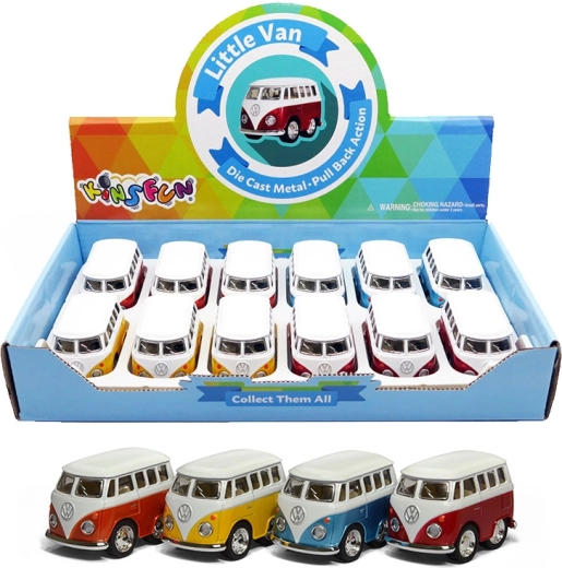 Metalowy model auta VOLKSWAGEN Little Van – 4 rodzaje