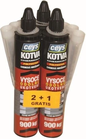 Kotwa chemiczna poliestrowa 300 ml – promocja 2+1 gratis
