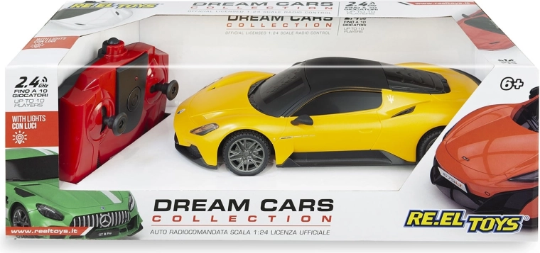 Maserati MC20 RC auto sterowane zdalnie 1:24 żółte 17 cm - 1 sztuka