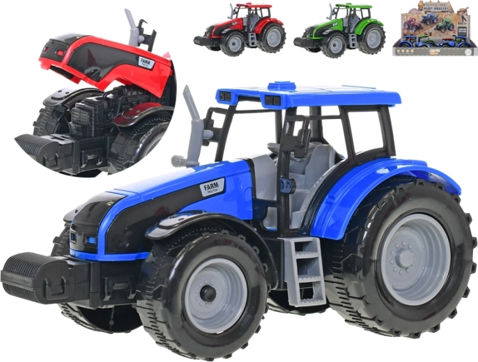 Plastowy traktor na napęd cierny 20 cm