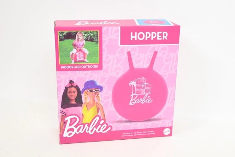 Piłka do skakania Barbie 50 cm z uchwytami