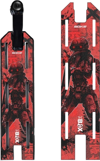 Griptape Soke do hulajnogi freestyle Red Cyber 52 × 13 cm