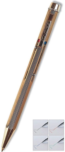 Długopis kulkowy Concorde Classic 4-kolorowy złoty