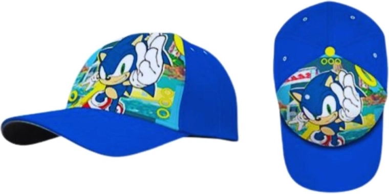 Czapka z daszkiem SONIC dla dzieci 52/54 cm – Rozmiar: 54