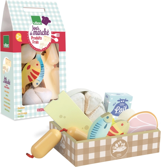 Vilac drewniany zestaw świeżych produktów spożywczych